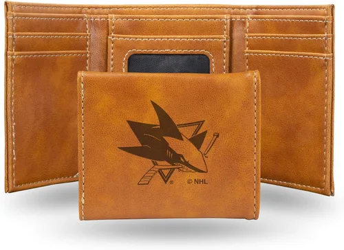 Miniatura 15 de NHL Rico Industries - Billetera triple grabada con láser y tres pliegues, accesorio para hombre