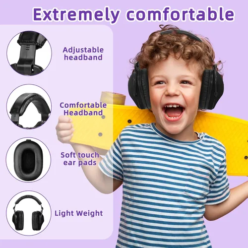 Miniatura 2 de ZOHAN 030 - Auriculares con cancelación de ruido para niños, protección auditiva para niños con autismo