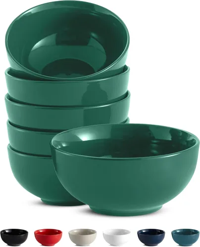 Miniatura 12 de KooK Tazones de sopa, cuenco para cereales, cerámica, cuencos para cocina, microondas, lavavajillas y congelador, platos de porcelana para pasta