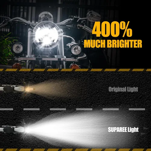 Miniatura 7 de Faros Delanteros LED de 7 Pulgadas con Aprobación DOT para Proyector Daymaker 2880lm Chip CREE & Philips para Harley Davidson, Faro-2
