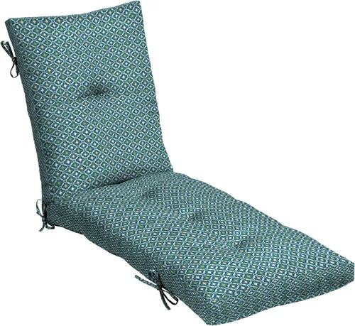 Arden - Cojín acolchado moderno de felpa para exteriores para chaise longue, 76 x 22 pulgadas, resistente a la lluvia y a la decoloración, cojín