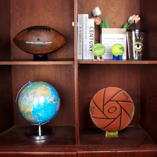 Miniatura 4 de Soporte de exhibición de acrílico para pelotas de fútbol, baloncesto, fútbol, voleibol, rugby, deportes, pelotas de almacenamiento, vitrinas
