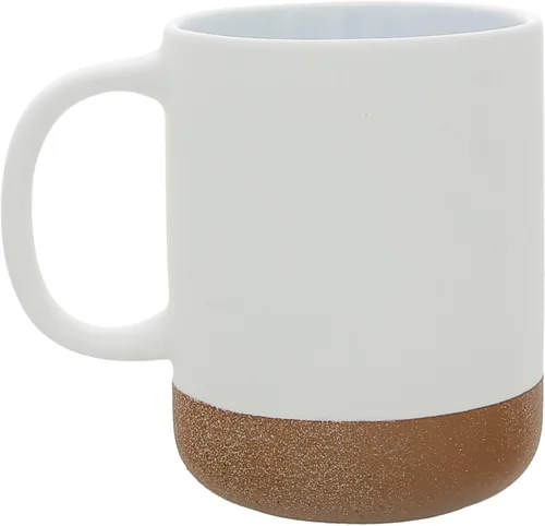 Miniatura 6 de Pavilion Gift Company - Life Is Tough - Taza de cerámica de 16 onzas con fondo esmaltado arenoso, patrón de rayas de acuarela, taza de café de mango