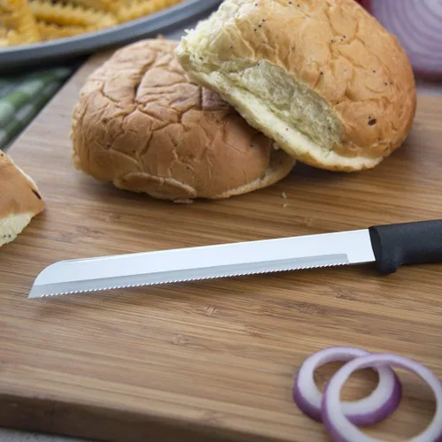 Miniatura 6 de Rada Cutlery Essential Oak Block Set (G258), juego de cuchillos de bloque de 8 piezas, cuchillas de acero inoxidable, mango negro