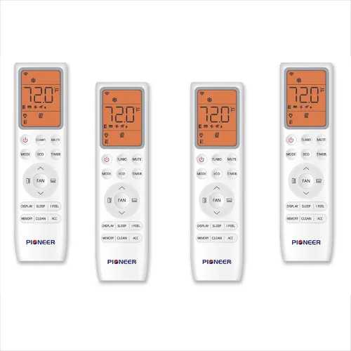 Miniatura 8 de Quad Split 36000 BTU 3-Ton Quantum Ultra Wi-Fi 22.5 SEER Energy-Star Multi (4) Zona Montaje en Pared Aire Acondicionado Bomba de calor 230 voltios