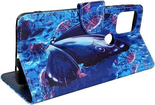 Miniatura 5 de Zase Moto G Stylus 5G - Funda tipo cartera de piel sintética para mujer, diseño bonito con función atril, ranura para tarjeta de identificación