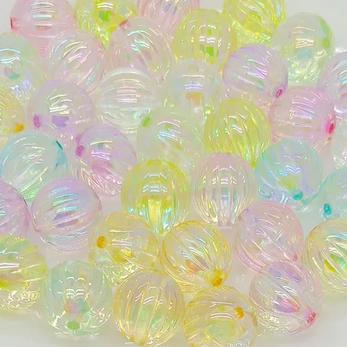 Miniatura 30 de Cuentas de diamantes de imitación de colores redondas espaciadoras para joyería, pulsera, collar, bolígrafo, bolsa, cadena, suministros de 0.630 in