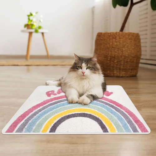 Miniatura 7 de Hi Space Alfombra de baño de 31.5 x 19.7 pulgadas, antideslizante, lavable a máquina, suave, absorbente, bonita, alfombra de baño de felpa
