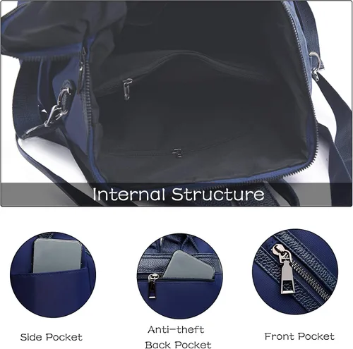 Miniatura 5 de FANDARE - Mochila para mujer, Azul / Patchwork), CC-AW003