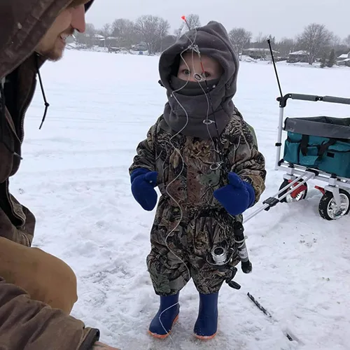 Miniatura 7 de TRIWONDER Sombreros de invierno para niños, pasamontañas, máscara de esquí para niños y niñas, resistente al viento, ajustable, para clima frío