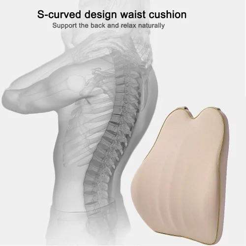 Miniatura 5 de Cojín lumbar para coche, cojín de respaldo y reposacabezas para cuello de espuma viscoelástica con alivio del dolor de espalda para Mazda CX-3 CX-5