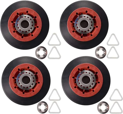 Paquete de 4 rodillos de soporte de tambor de secadora 8536974 para Kenmore y Maytag - Reemplaza AP6019303 8536973 W10314173 W10314171 WPW10314173