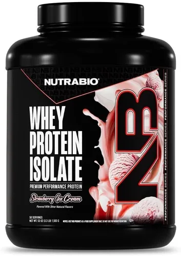 NutraBio 100% Aislado de Proteína de Suero en Polvo, 25g de Proteína con Perfil Completo de Aminoácidos, Libre de Soja y Gluten, Proteína de Suero