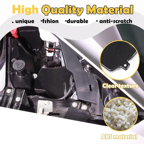Miniatura 3 de Cubierta de torre de choque frontal compatible con Chevrolet Corvette C8 2020-2023, cubierta de panel de protección de impactos de plástico ABS