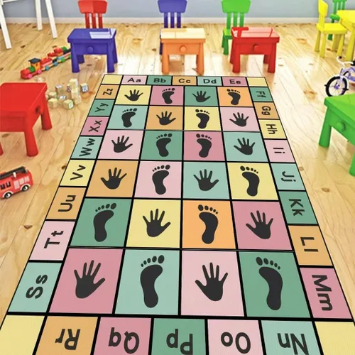 Miniatura 14 de Hopscotch - Alfombras de juego para niños, alfombra educativa del alfabeto ABC, sala de juegos, dormitorio, sala de estar, decoración de aprendizaje