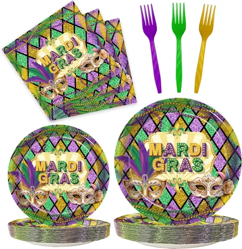 Miniatura 8 de Kepeel 96 piezas de platos y servilletas para fiesta de spa, suministros de decoración para fiesta de maquillaje de día de spa para niñas, niñas