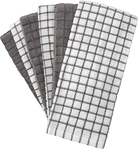 Miniatura 2 de Bumble - Toallas de cocina Toallas de cocina 100% algodón con lazo para colgar, 16 x 28 pulgadas, 380 GSM, juego de toallas de cocina absorbentes