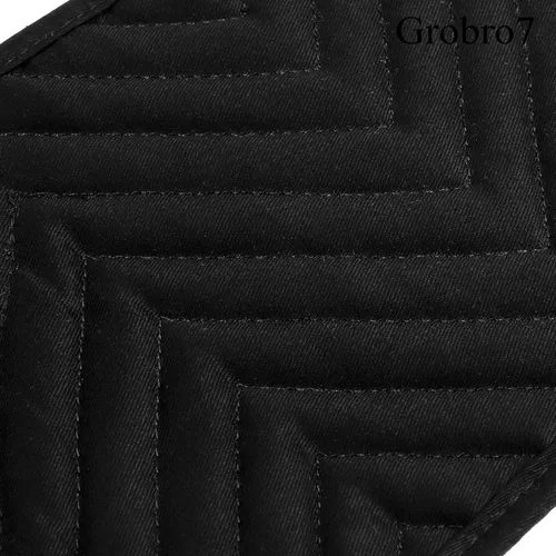 Miniatura 4 de Juego de 5 agarraderas de algodón con bolsillo para cocina, resistentes al calor, lavables a máquina, almohadillas calientes, guantes de horno a