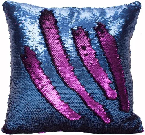 Miniatura 13 de MOCOFO Fundas de almohada decorativas de lentejuelas mágicas reversibles 16x16-2 de plata a oro + 2 de oro a negro de ante premium para habitación 4