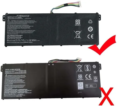 Miniatura 3 de Batería de repuesto compatible con Aspire E3-111 E3-112 E3-112M ES1-511 ES1-512 V3-111 V5-122 V5-132 Chromebook 11 CB3-111 13 CB5-311 15 C910 AC14BB