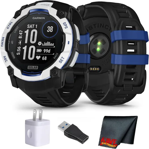 Miniatura 16 de Garmin Instinct 3 45mm, AMOLED, reloj inteligente GPS para exteriores, reloj inteligente táctico de fitness 24/7, 18 días de duración de batería