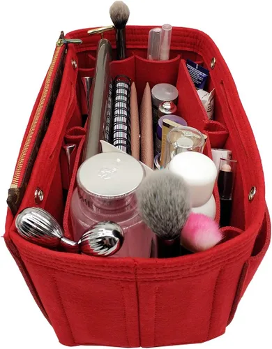 Miniatura 6 de LEXSION Organizador de fieltro para bolso – Bolsa de bolsillo múltiple en bolsa organizadora