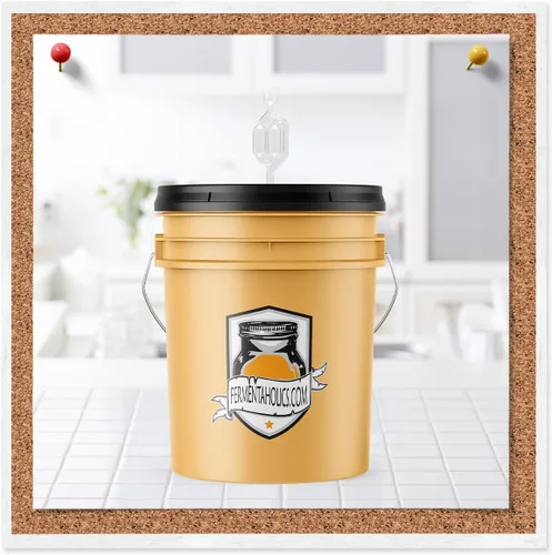 Miniatura 4 de Fermentaholics Juego de esclusas con ojales – 4 esclusas y 8 ojales para vino casero, cerveza, sidra, kimchi, chucrut – conservación, elaboración