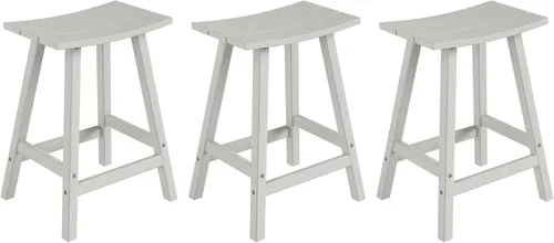 Miniatura 37 de WestinTrends Malibu - Juego de 2 taburetes para sillín para exteriores/patio, 24 alturas, color rojo