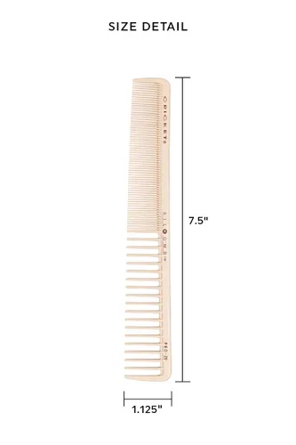 Miniatura 2 de Cricket Silkomb Pro-20 - Peine de corte de cabello multiusos - Inyección de silicona, dientes sin costuras con patrón de dientes dual para corte