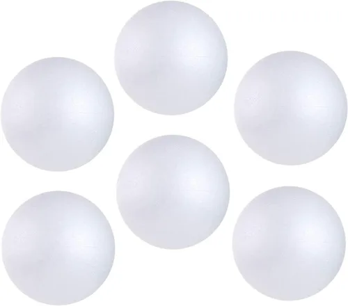 Miniatura 10 de LOMIMOS 24 bolas de espuma, bolas redondas blancas de 2.0 in/2 pulgadas para arreglos florales, artes y manualidades, suministros de bricolaje