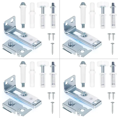 Miniatura 8 de Kit de reparación de herrajes para puertas plegables, 1 paquete de herramientas de repuesto para puerta de armario plegable