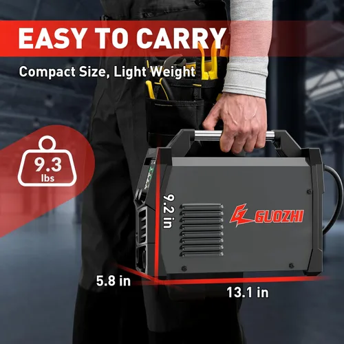 Miniatura 6 de GZ GUOZHI 145A Soldador MIG, Soldador 3 en 1 FLUX MIG/Lift TIG/ARC Soldador MIG Multi-Proceso, Máquina de Soldadura 110V, Soldador de Núcleo