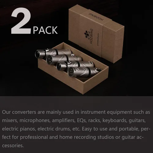Miniatura 7 de Adaptador XLR, conector macho de 5 pines a 5 pines para extensión de micrófono de audio DMX, mezclador, micrófono, paquete de 2 5PIN XLR macho a
