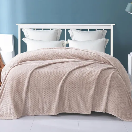Miniatura 2 de Exclusivo Mezcla - Manta de forro polar para cama tamaño individual, 90 x 66 pulgadas; manta suave y acogedora de franela jacquard, ligera, mullida