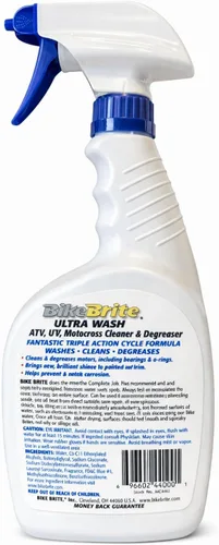 Miniatura 2 de Bike Brite MC44U Ultra Wash Limpiador y desengrasante para vehículos todoterreno, 32 onzas líquidas, azul