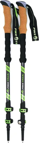 Miniatura 7 de Pike Trail Bastones de trekking – Palillos plegables de fibra de carbono ligeros para caminar y senderismo – para hombres y mujeres – Altura
