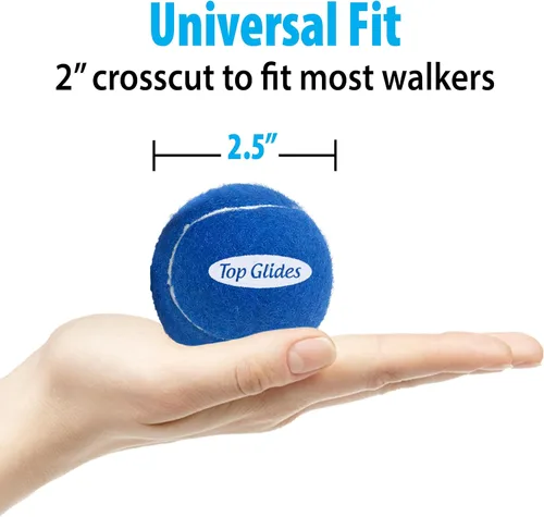 Miniatura 4 de Top Glides Pelotas de tenis precortadas (azul oscuro)