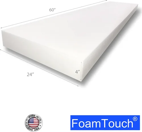 Miniatura 2 de FoamTouch Espuma de tapicería 4X24X60HDF1.8, 4 "x 24" x 60", blanco