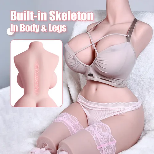 Miniatura 5 de Muñeca sexual realista de tamaño real de 38 libras, torso sexual de cuerpo completo con pechos grandes, masturbador masculino de pecho grande