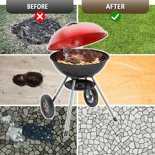 Miniatura 2 de Tapete para hoguera, 37.8 x 39.4 pulgadas, manta ignífuga para debajo de la hoguera, compatible con Solo Stove, alfombra resistente al calor
