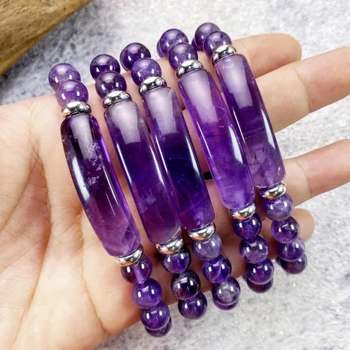 Miniatura 8 de EDEN'S CALL Pulsera elástica de cuentas de cristal curativo de 0.315 in para mujer