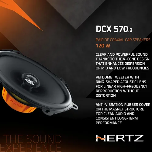 Miniatura 4 de HERTZ Dieci Series DCX-5703 Altavoces coaxiales bidireccionales 5x7 - Par