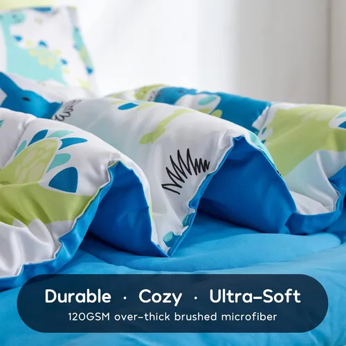 Miniatura 4 de Juego de ropa de cama SLEEP ZONE para niños, tamaño Full/Queen - Funda de edredón con lindos estampados para niños, niñas, adolescentes, super Lindo