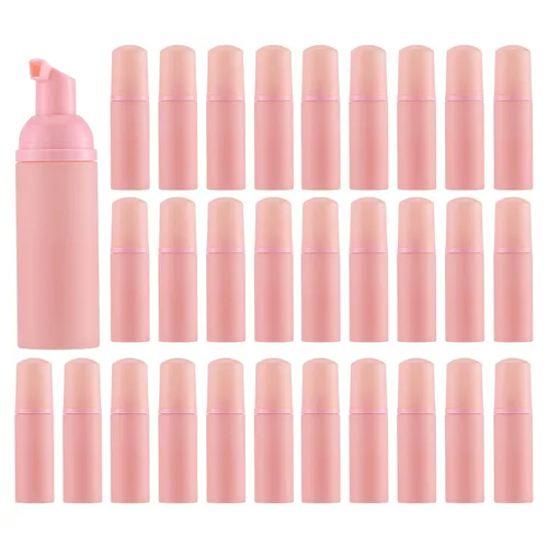 Miniatura 16 de Tekson 3 botellas de espuma de jabón (2 onzas), champú de pestañas espumoso de viaje vacío para limpiador, dispensador (bomba negra, blanca y rosa)