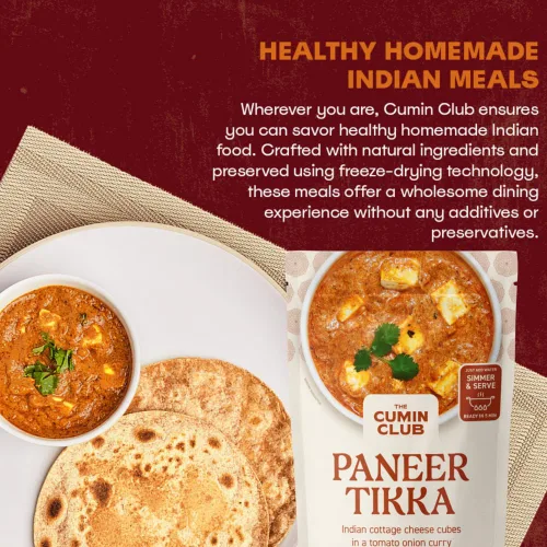 Miniatura 7 de The Cumin Club 's Instant Paneer Tikka Masala - Auténtica comida india con sabores regionales, lista para comer en solo 5 minutos, paquete de 5