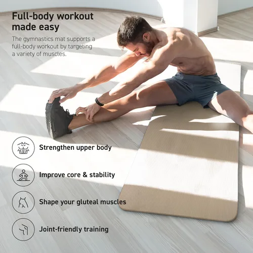 Miniatura 5 de MSPORTS Esterilla de yoga premium antideslizante gruesa – Esterilla de ejercicios extra cómoda para entrenamientos en casa, pilates, estiramiento