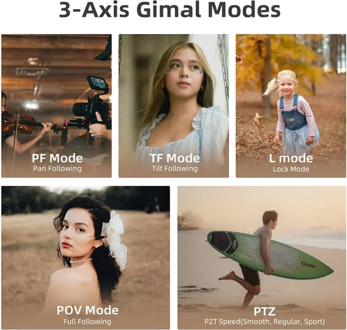 Miniatura 3 de ORDRO M5 Cámara de Mano con Estabilización de 3 Ejes, Cámara de Video Camcorder de 5K para Vlogs de YouTube, Pantalla Táctil Giratoria de 3.5