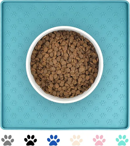 Miniatura 19 de Ptlom - Tapete para mascotas para perros y gatos, impermeable de silicona para cuencos de alimentación de mascotas para comida y agua, para perros