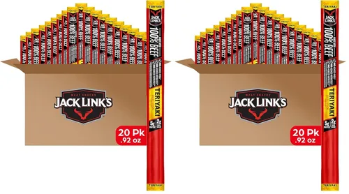 Miniatura 12 de Jack Link's Palitos de Carne de Res, Teriyaki - Botana de Proteína, Palito de Carne con 5g de Proteína, Palitos de Carne Hechos con 100% Res, Apto