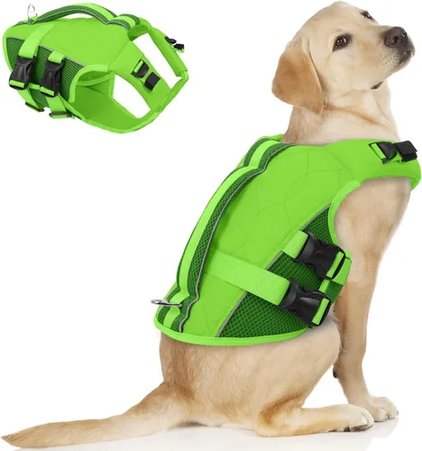 Miniatura 21 de ASENKU Chaleco salvavidas para perros, chaleco de natación para perros de alta flotación con asas de rescate para perros pequeños, medianos